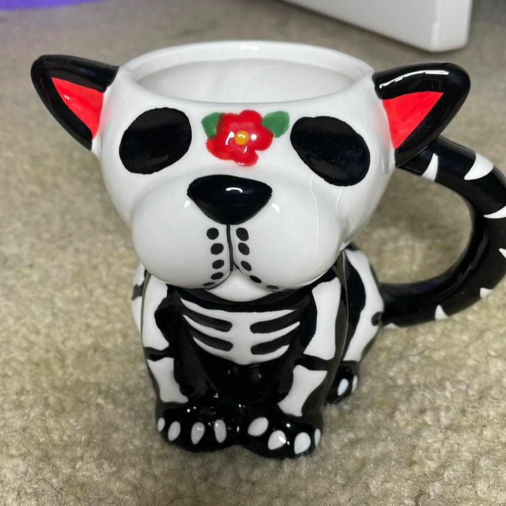 Day of the dead 3D Dog Mug